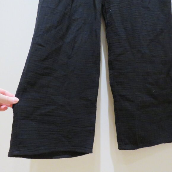 ARITZIA LITTLE MOON Airplush Cotton Sail Pant Organic Cotton Wide Leg Black XS - Picture 8 of 14